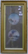 Two framed marine oils