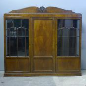 An early 20th century mahogany display cabinet