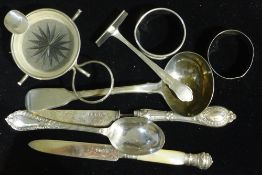 A small quantity of various silver ware