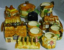 A quantity of cottage ware pottery