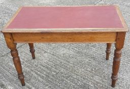 A Victorian oak haberdashers table