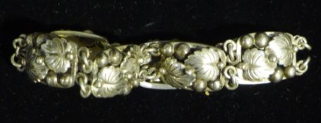 A silver Scandinavian bracelet