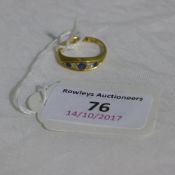 An 18 ct gold,