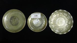 Three Chinese coin dishes