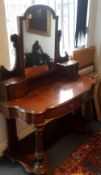 A Victorian mahogany Duchess dressing table