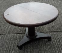 A Victorian mahogany tilt top breakfast table