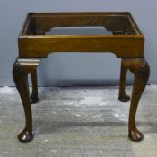 A walnut foot stool