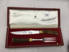 An Asprey carving set,