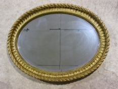 Two gilt framed mirrors