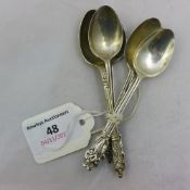 A set of six apostle spoons