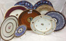 A quantity of Victorian cabinet plates
