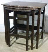 An early 20th century mahogany nest of tables