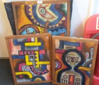 Three African paintings