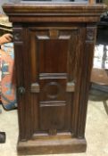 A Victorian walnut pot cupboard