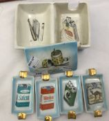 An advertising smokers set