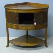 A 19th century mahogany corner washstand