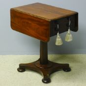 A Victorian mahogany Pembroke work table