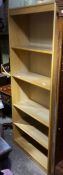 A modern standing bookcase