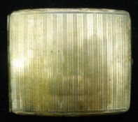 An Asprey silver cigarette case