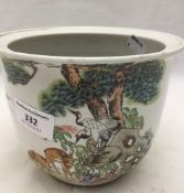 A small Chinese porcelain planter