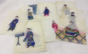 A quantity of Chinese rice paper pictures