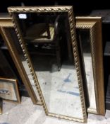 Two modern gilt framed mirrors