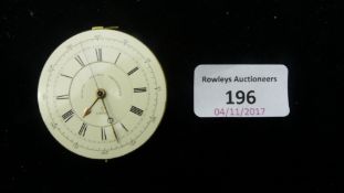 A chronograph pocket watch movement