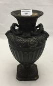 A 19th century pottery urn