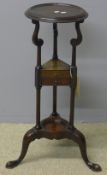 A 19th century mahogany wig stand