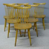 A set of six 20th century kitchen chairs