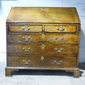 A George III oak bureau