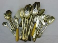 A quantity of miscellaneous silver flatware, mainly teaspoons,
