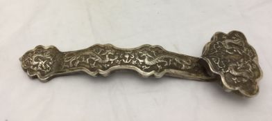 A Chinese ruyi sceptre