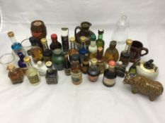 A box of miniature spirits