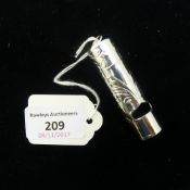 A silver whistle