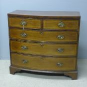 A 19th century mahogany bow front chest of drawers