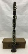 A rosewood clarinet