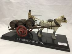 A model of a dray cart