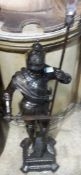 A large bronze model of knight