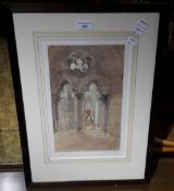 JOHN WARD, Westminster Abbey, signed,