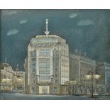 RAYMOND MYERSCOUGH-WALKER (1903-1984) British (AR) Architectural Study Gouache Signed 74 x 64 cm,