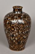 A Chinese Jizhou Meiping vase With allover tortoiseshell glaze. 29.5 cm high.
