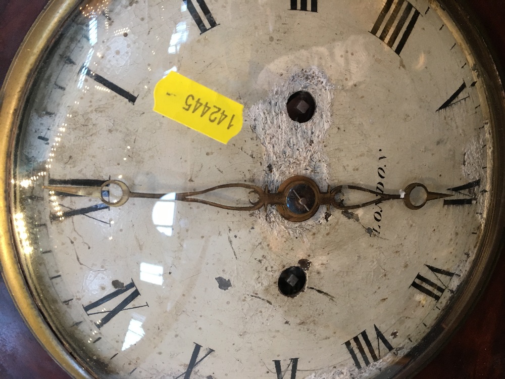 An early 19th century mahogany bracket clock Of stepped architectural form with gilt metal mounts, - Bild 3 aus 11