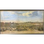 A quantity of 18th century coloured architectural and topographical engravings by various,