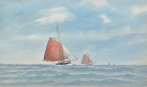 ANTHONY OSLER (born 1938) British (AR) Goin' Sprattin' Watercolour heightened with