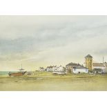 RONALD CARN (20th century) British (AR) Aldeburgh Beach Watercolour Signed,