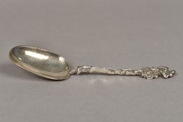 A 19th century Dutch silver apostle spoon, hallmarked 1847 The bowl engraved with initials,