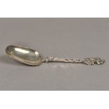 A 19th century Dutch silver apostle spoon, hallmarked 1847 The bowl engraved with initials,