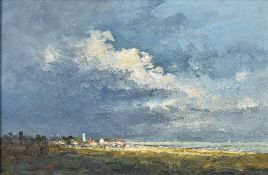 GEORGE WILLIAM GILL (20th century) British (AR) Approaching Storm, Southwold Oil on board Signed,