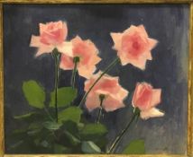 OLLE HJORTZBERG (1872-1959) Swedish (AR) Floral Still Life Oil on board Signed and dated 41 55 x 45